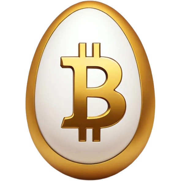 Easter egg bitcoin emoji