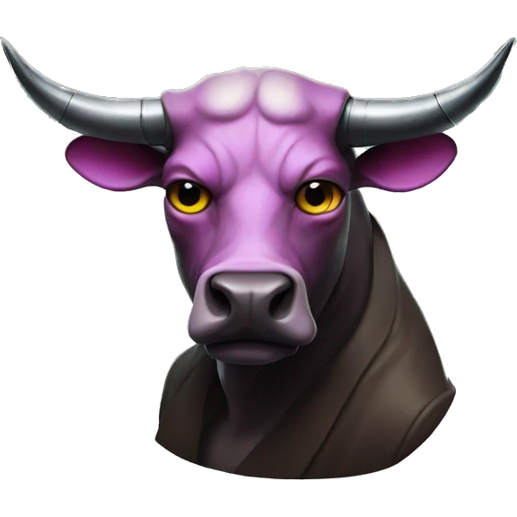 Cyberpunk bull emoji