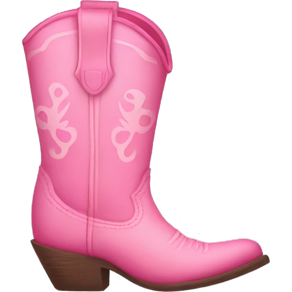 Pink cowgirl boots emoji