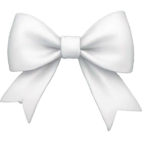 white bow emoji
