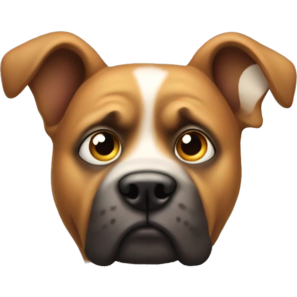 a dog being suspicious looking at the right emoji