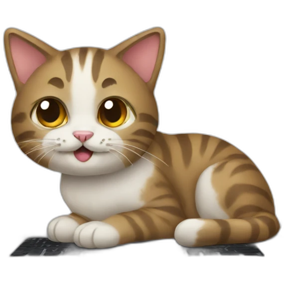 cat on laptop emoji