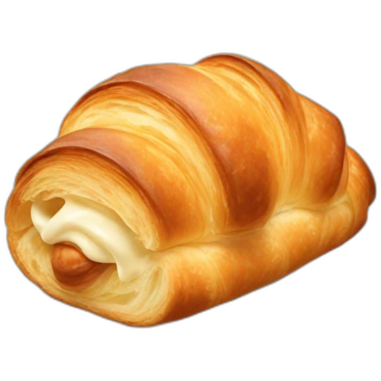 Vanilla croissant  emoji