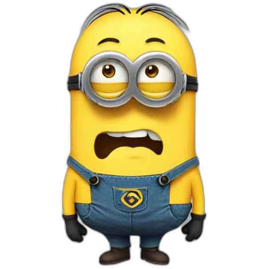 Tired minion emoji