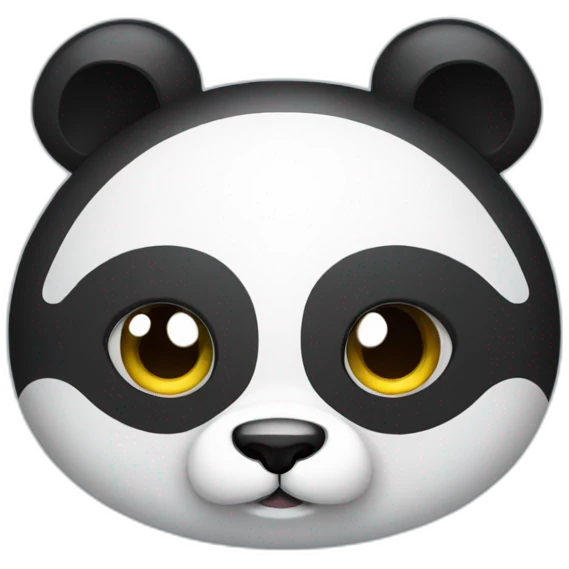 Chat sur panda emoji
