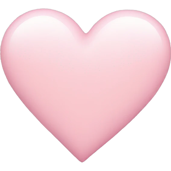 Light pink heart emoji