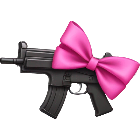 Smg with pink bow emoji