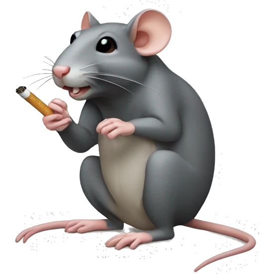 rat rolling a cigarette  emoji