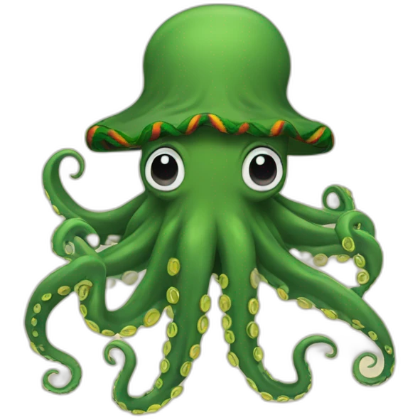 rasta octopus emoji