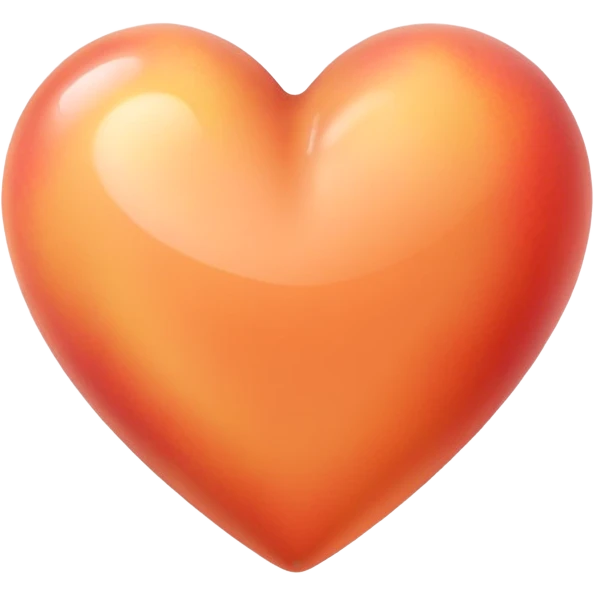 Peach coloured heart emoji