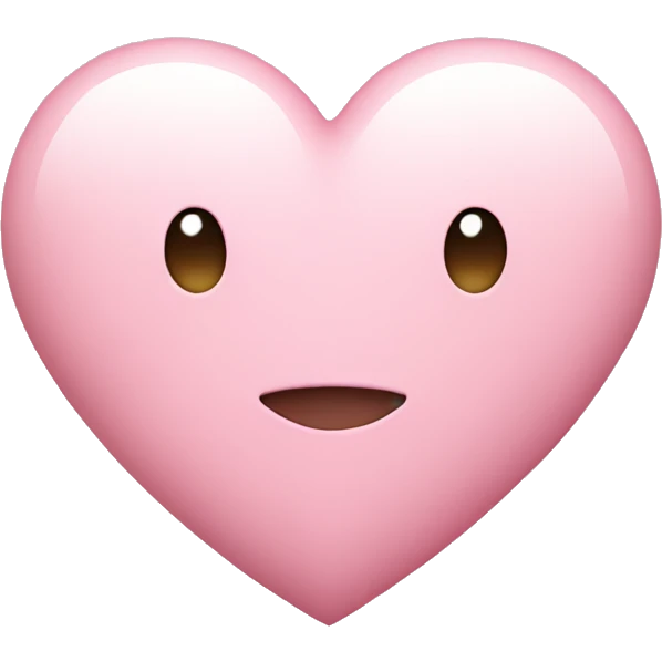light pink heart emoji