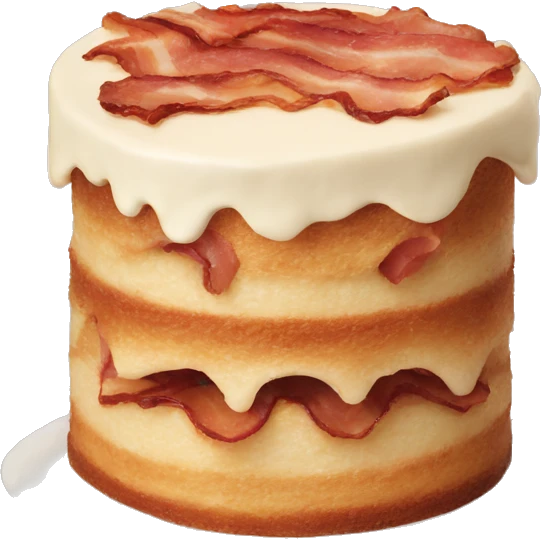 Angry cake bacon funny emoji