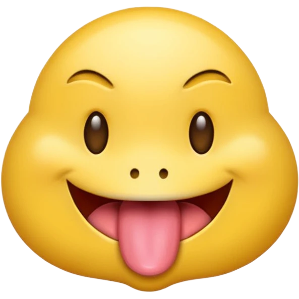 Tongue emoji with smirk emoji