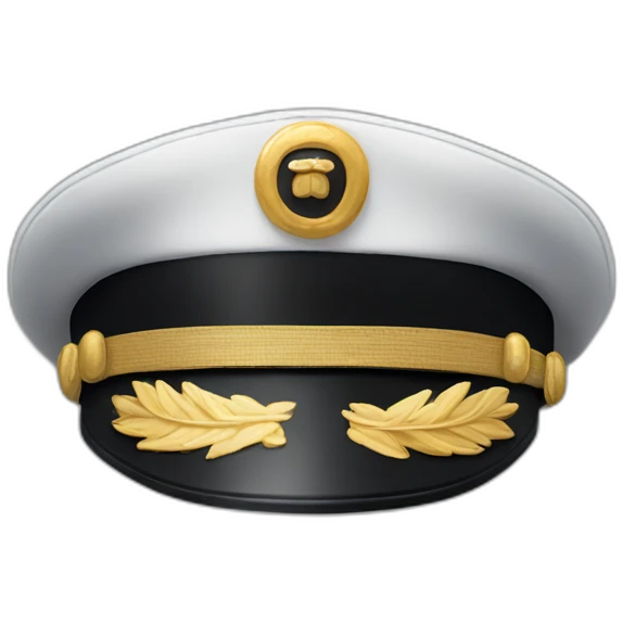 captain hat closeup alone emoji