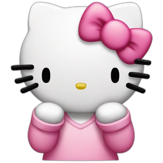 Hello Kitty facepalm emoji