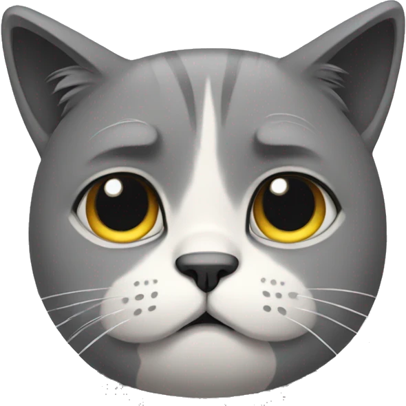 Sad cat emoji