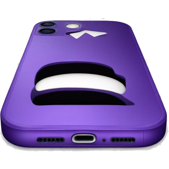 Purple IPhone 14 Plus emoji