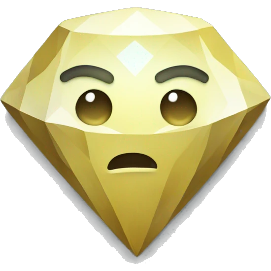Diamond pixel emoji