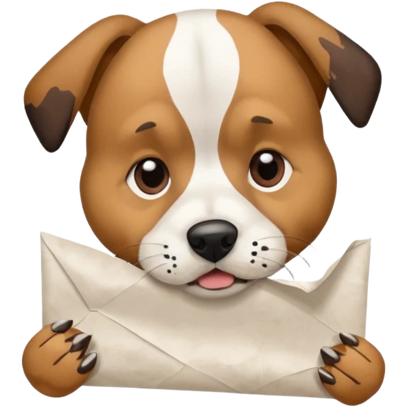 Dog eat homework emoji