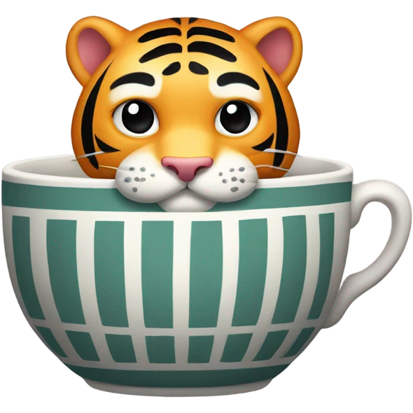 Japanese Tiger teacup  emoji
