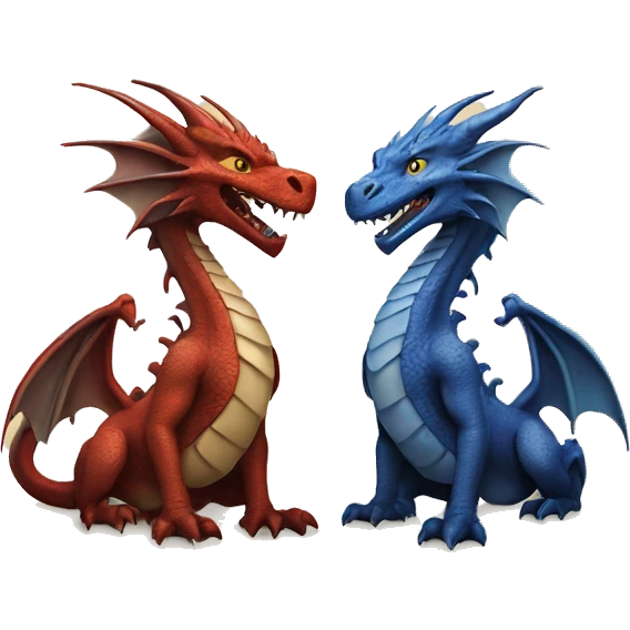 Tairn and Andarna dragons emoji