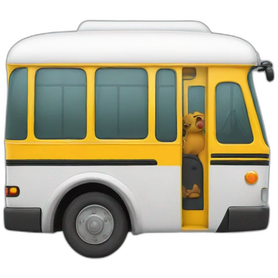 Bus sur un vélo emoji