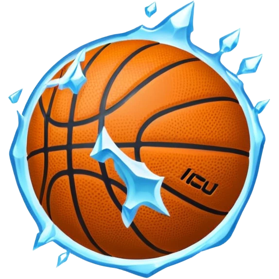 Frozen basketball  emoji