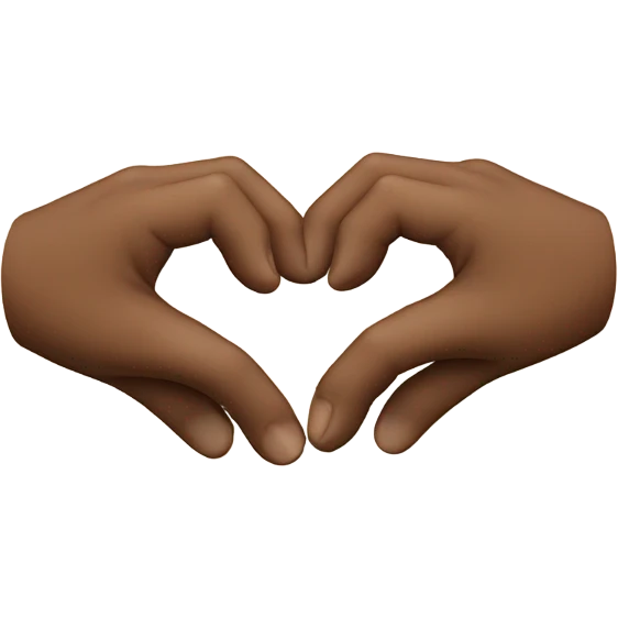Hand heart emoji