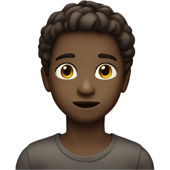 human boy  12 years dark bron eyes straight hair  little witte skin emoji