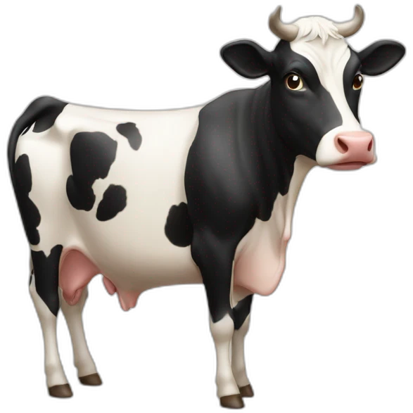 Vache qui boit du lait emoji