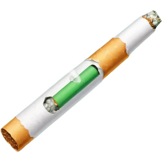 a green cigarrete, like the wpp one emoji