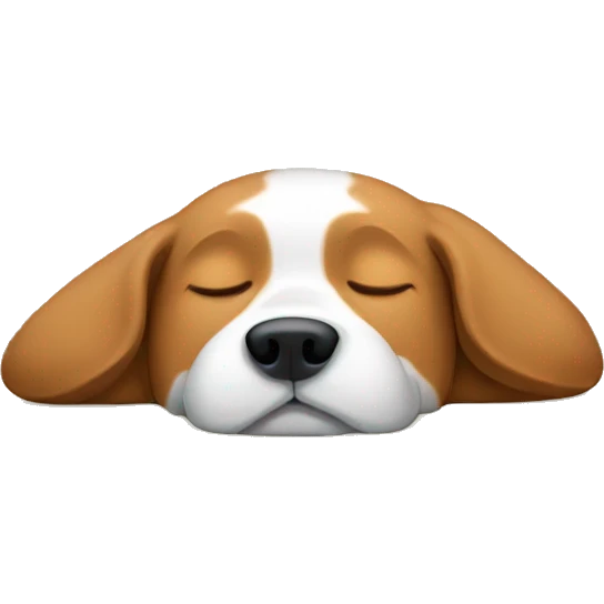  Dog sleeping emoji