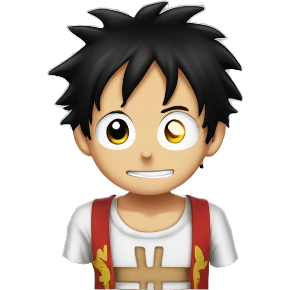 Luffy in love  emoji