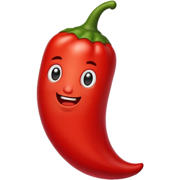 a fat chili pepper emoji