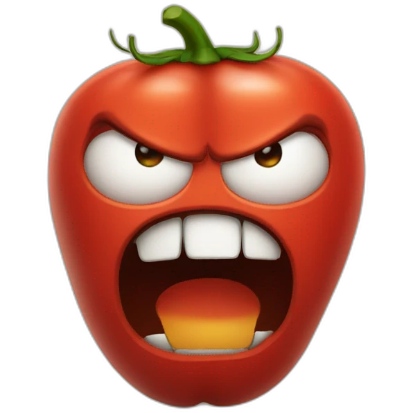 angry tomato emoji