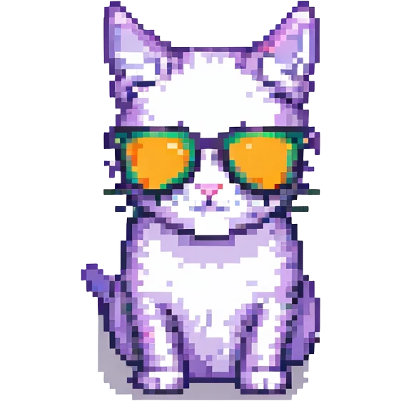 A cat wearing sunglasses emoji