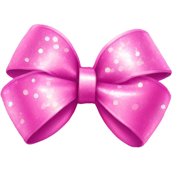 pink bow with disco ball  emoji