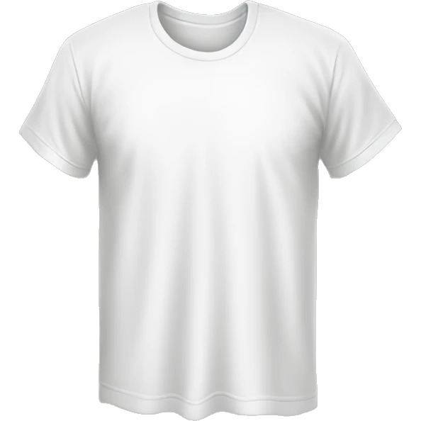 white t-shirt without a person emoji