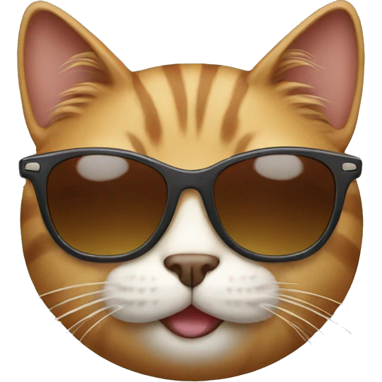 Cat with sunglasses emoji