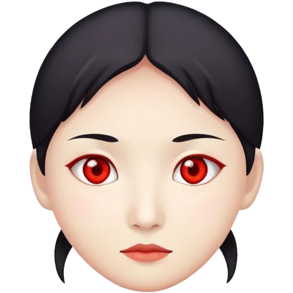 Un güero chino con ojos rojos  emoji