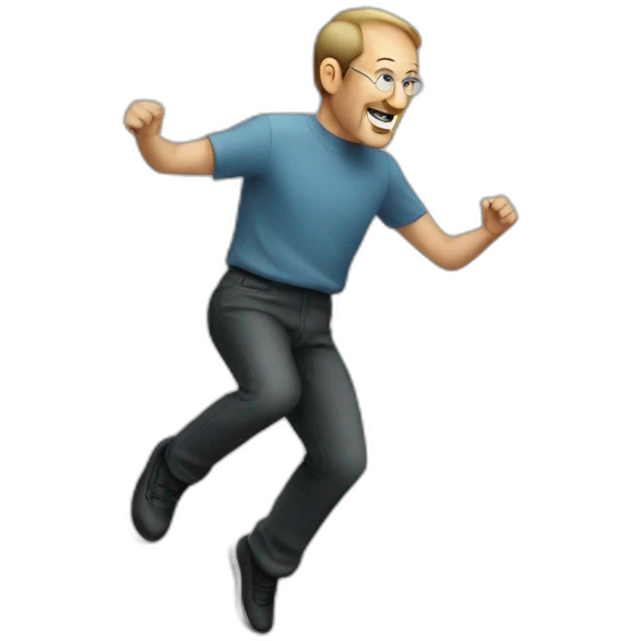 Steve Jobs jump emoji
