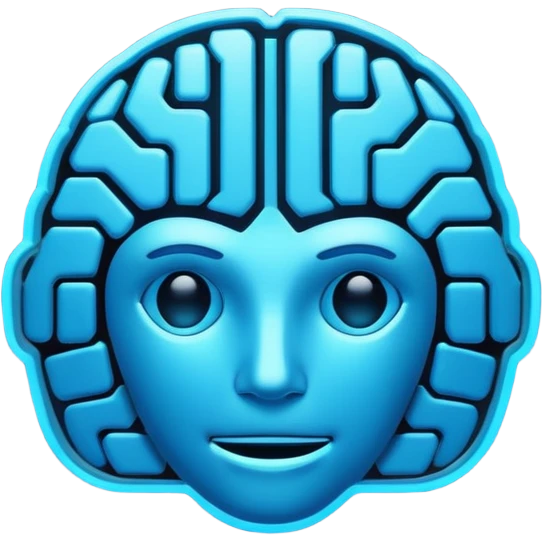   Create an emoji in which it is representing AI brain emoji