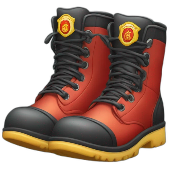 Pair of Firefighter boots emoji