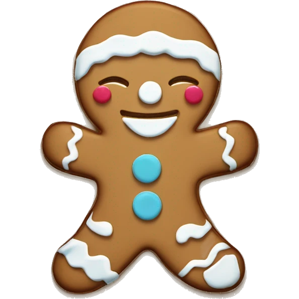 Gingerbread girl cookie  emoji