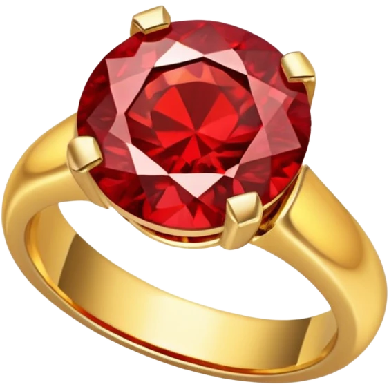 red ring marry red diamond emoji