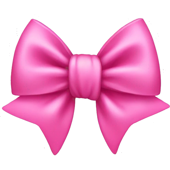 Pink bow emoji