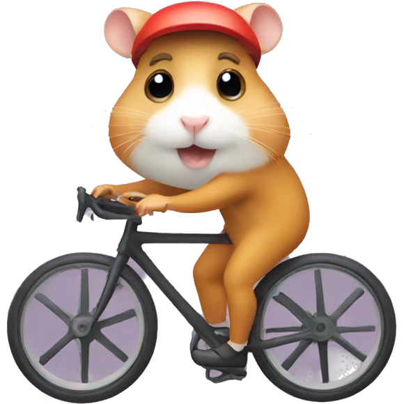 hamster cyclist emoji