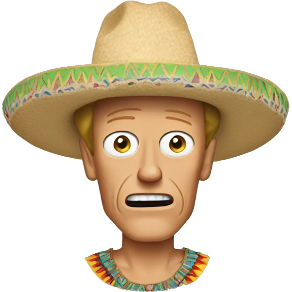 Beavis wearing a sombrero  emoji