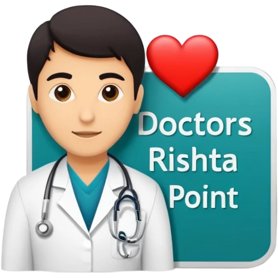 Generate sticker With This Text doctors Rishta Point By Mairaj Ahmed  emoji