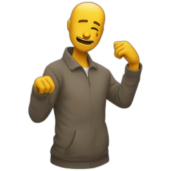 personne qui fqit un dab emoji
